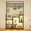 Plant Shelf with Grow Light, Tall Plant Stand Indoor, 7 Tiered Large Metal Shelf with Hanging Hooks - 2 of 4