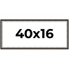 PosterPalooza | Panoramic Simple Silver Picture Frame - UV Acrylic, Foam Board Backing, Hanging Hardware - 2 of 4