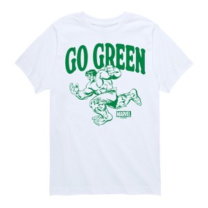 Boys' - Marvel - Hulk Go Green Short Sleeve Graphic T-Shirt - 1 of 4