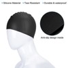 Unique Bargains Silicone Waterproof Non-Slip High-Stretch Swim Caps 2 Pcs - 4 of 4