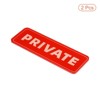 Unique Bargains Acrylic Self-Adhesive Decor Door Home Business Private Sign 2 Pcs - 3 of 4