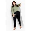 CITY CHIC | Women's Plus Size  Lace Angel Elbow Sleeve Top - sage - 16W - 2 of 4