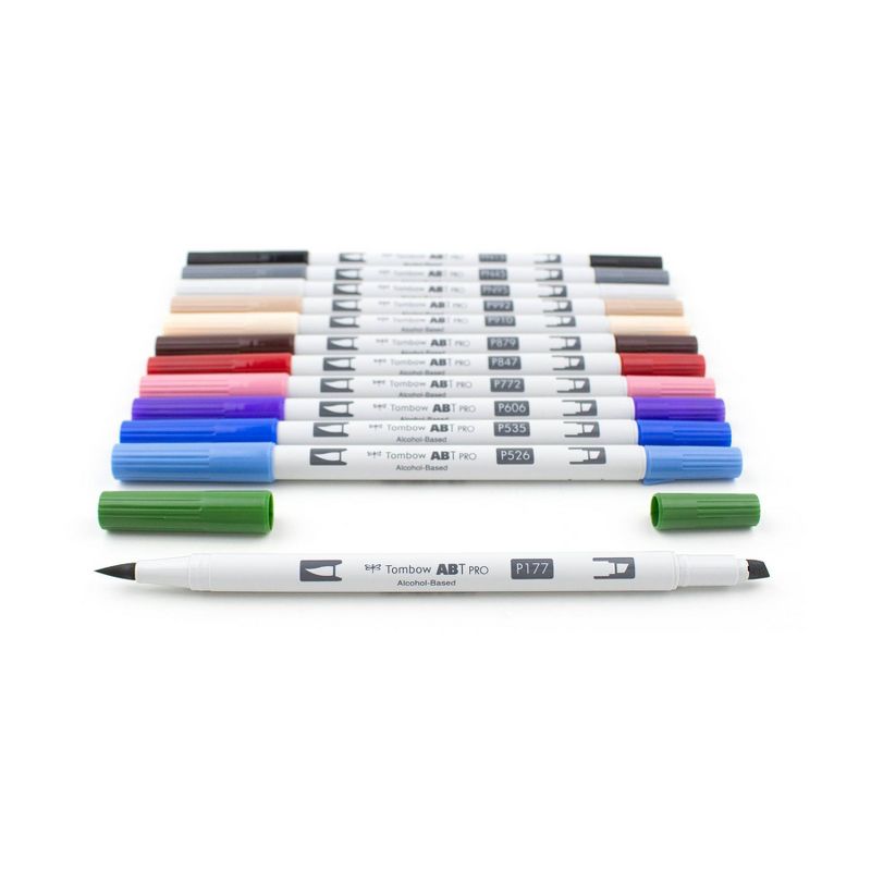 12ct ABT PRO Dual-Tip Alcohol Based Art Markers Fashion Palette - Tombow, 4 of 7