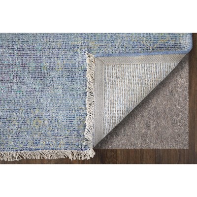Caldwell Handwoven Blue Wool & Viscose 5' x 7' Area Rug