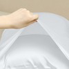 Unique Bargains Hair Skin Eye Mask Hair Band Envelope Breathable Satin Pillowcase Set Queen 20"x30" - 3 of 4