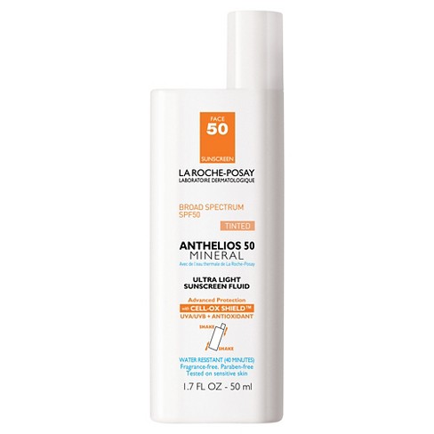 anthelios tinted mineral sunscreen for face spf 50