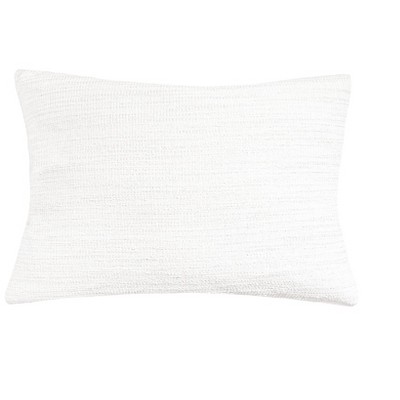 Seaside Smooth White Indoor Outdoor Pillow 14x20 14x20