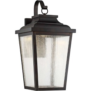 Minka Lavery Rustic Outdoor Wall Light Fixture Chelesa Bronze LED 24 1/4" Clear Seeded Glass for Post Exterior Barn Porch Patio - 1 of 2