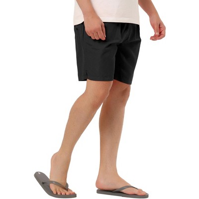 TATT 21 Men's Summer Holiday Beach Drawstring Waist Surfing Mesh Lining Swim Shorts Black 28 — фото 5