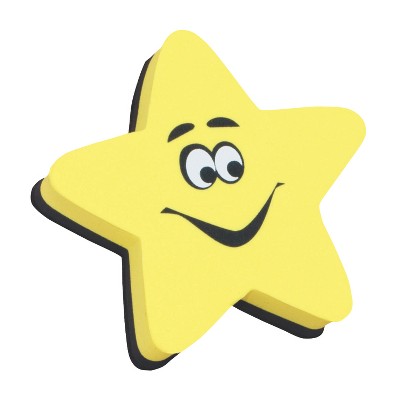 Star-Shaped Magnetic Whiteboard Erasers Set of 6