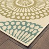 Mia Floating Medallion Patio Rug Beige/Blue - 2 of 4