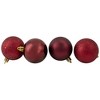 Northlight 24ct Shatterproof 4-Finish Christmas Ball Ornament Set 2.5" - Burgundy - 2 of 3
