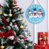 Lomsoe Christmas Wooden Hanging Decor Welcome Door Sign Snowman Wooden Farmhouse Wall Front Door Hanger Christmas Sign Christmas Gift - 3 of 4