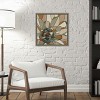 Amanti Art Stained Glass Floral II by June Erica Vess Canvas Wall Art Print Framed 16 x 16-in. - 4 of 4