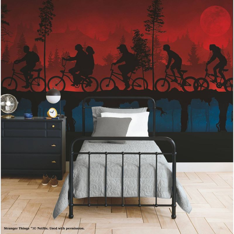 Netflix Stranger Things The Upside Down Kids&#39; Mural Red - RoomMates, 3 of 8