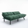 Kumasinova 70.87 Inch Leatehr 2-Seater Sofa Bed,Convertible Sofa Bed with Adjustable Arms and Backrest,Couch for Living Room,Office,Apartment - 2 of 4