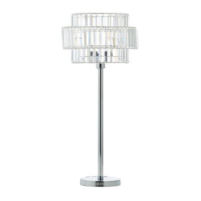 Contemporary Iron Table Lamp Silver - Olivia & May