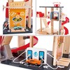 Hape Gearhead Stunt Garage Wooden High-Rise Car Parking Lot Kid's Playset - 4 of 4