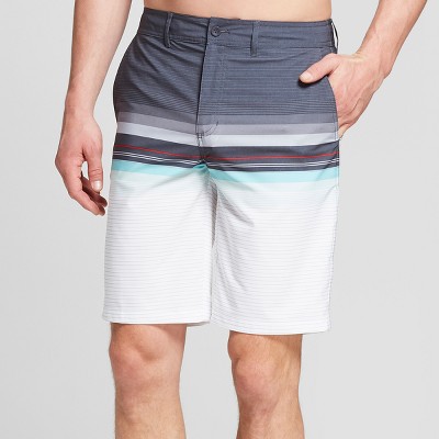 Men's Striped 10.5 Contract Hybrid Swim Shorts - Goodfellow & Co