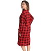 Just Love Womens Nightgown - Long Sleeve Henley Oversized Sleepwear Gown - 2 of 3