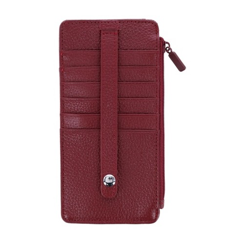 Buxton Women's Leather Thin Card Case Wallet : Target