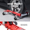 VEVOR Wheel Dolly, Max Capacity 1500Lbs Car Dolly, Car Jack Dolly Lifter with 360° Rotatable Wheels,Vehicle Positioning Ratchet Tire Jack,Silver&Red - 3 of 4