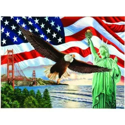 Sunsout From Sea to Shining Sea 1000 pc  Fourth of July Jigsaw Puzzle 45826
