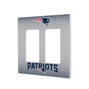 NFL AFC Teams Linen Hidden-Screw Light Switch Plate for Double Rocker - 1 of 4