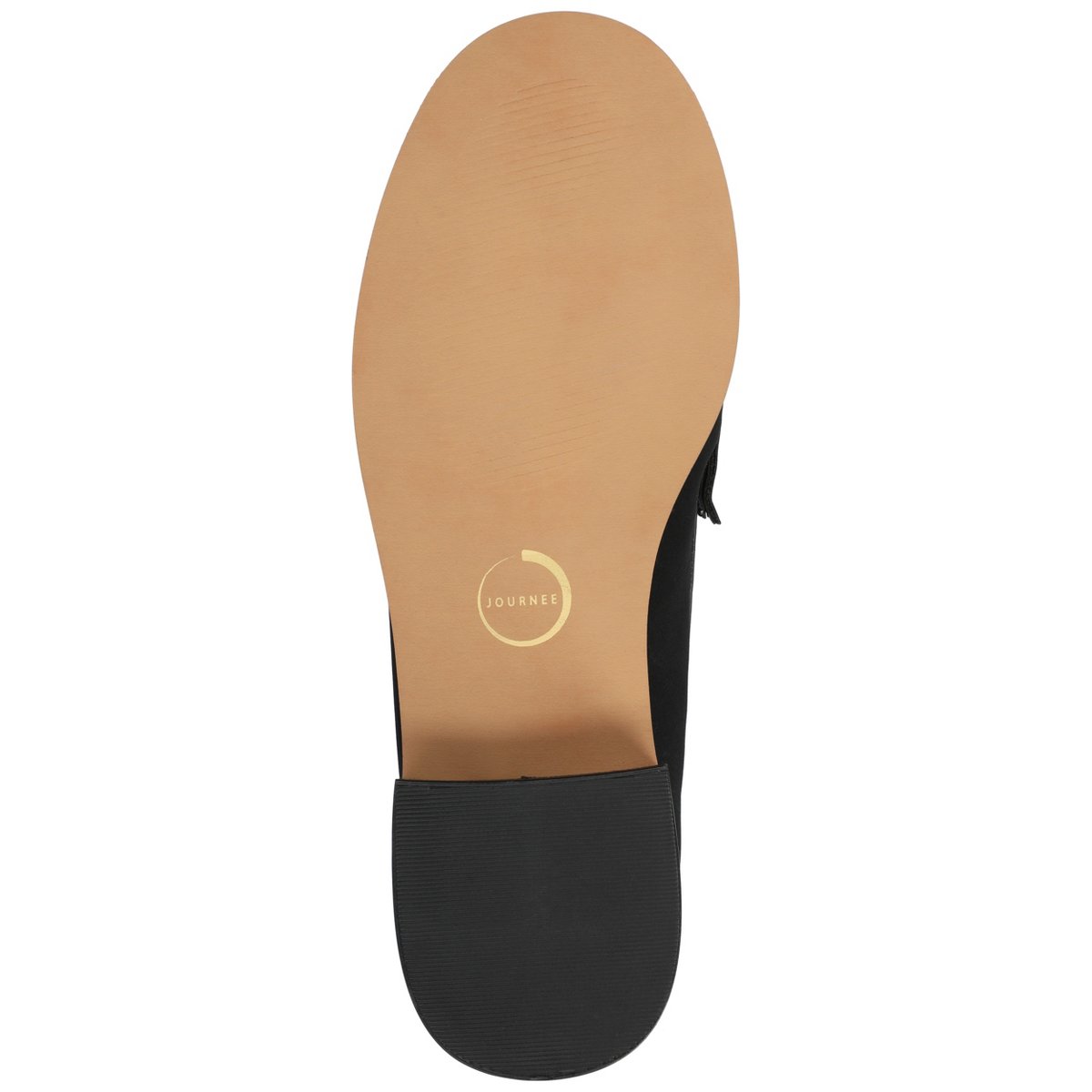 Женские туфли Journee Collection Journee Women's Danna Ruched Penny Loafer, Black 9 — фото 5
