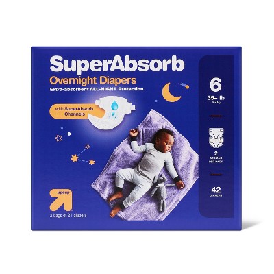 Disposable Overnight Diapers Giant Pack - Size 6 - 42ct - up & up™