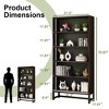 Kumasinova Modern 70.8 Inch Bookcase,Tall Storage Organizer Display Bookshelf with 5-Tier Storage Shelves for Living Room,Bedroom,Office - 3 of 4