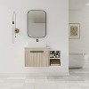 SEVOBAL Bathroom Vanities 36 Inch Modern Float Vanity Ceramic Sink Soft Close Door for Bathroom, Beige, 35.6"*18.9"*23.6" - 2 of 4