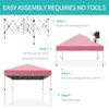 Pop Up Canopy, Beach Tent with One Push Setup and 3 Adjustable Heights, Easy Up Sun Shade with Wheeled Carry Bag,Outdoor Portable Shelter for Camping - 4 of 4