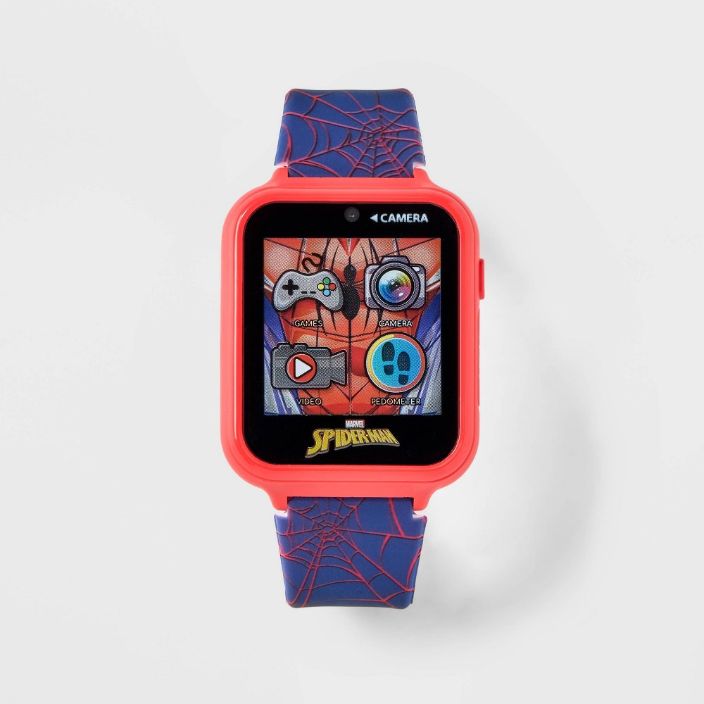 Photos - Wrist Watch MARVEL Kids'  Spider-Man Interactive Watch - Blue/Red 