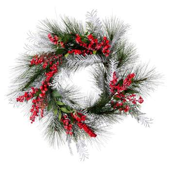 Vickerman Frosted Red Wreaths
