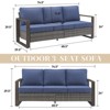 Gymojoy Outdoor Sofa 3-Seat Patio Sofa Deep Seat Sofa with Cushion - 2 of 4
