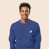 Dalix Ghost Embroidered Crewneck Long Sleeve Sweatshirt Fleece Men - 3 of 4