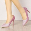 Allegra K Women's Party Glitter Stiletto High Heels Pumps - 2 of 4