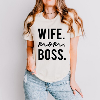 Simply Sage Market Wife Mom Boss Block Short Sleeve Tee