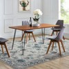 Luxury Floral Area Rug Ultra Soft Non Slip Stain Resistant Indoor Mat Machine Washable Low Pile Vintage Carpet - 4 of 4