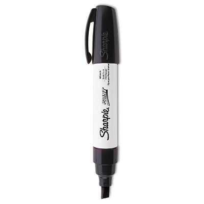 BLACK Color Sharpie Oil Based Opaque Paint Marker Pen Medium Point Tip  Permanent Ink Mark to Wood Glass Plastic Stone Leather 35549 -  Israel