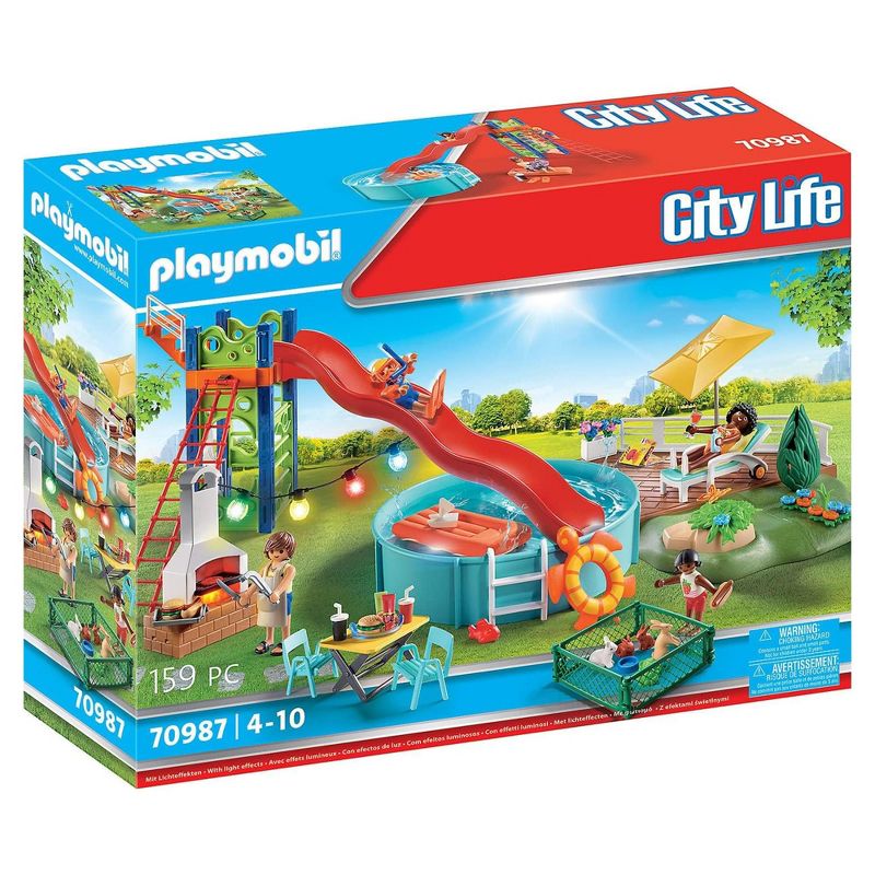 Playmobil Playmobil 70987 Pool Party Building Set, 3 of 9