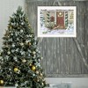 SEVOBAL Wall Art Holiday Porch Framed Art Set for Living Room Farmhouse and Home Holiday Decor, White, 14"*1"*18" - 2 of 4