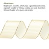 Unique Bargains Double Face Wide Satin Ribbon with Gold Edges for Wedding Bouquet - 3 of 4