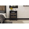 Okak Farmhouse Dresser for Bedroom with 6 Drawer, Wooden Closet Storage Cabinet Organizer Nightstand with Metal Handles for Living Room Hallway, Brown - 3 of 4