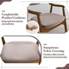 Tangkula Set Of 4 PU Leather/Velvet Dining Chair w/ Padded Seat & Back Armrests Rubber Wood Frame - 4 of 4