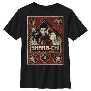 Boy's Marvel Shang-Chi and the Legend of the Ten Rings Distressed Poster T-Shirt - 1 of 4