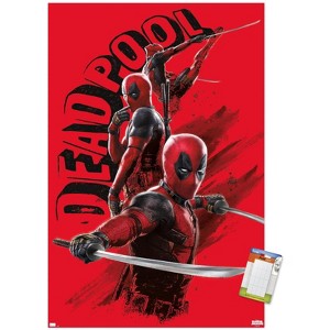 Trends International Marvel Deadpool & Wolverine - Deadpool Poses Unframed Wall Poster Prints - 1 of 4