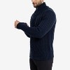 X RAY Men's Cable Knit Cowl Neck Sweater - 3 of 4