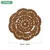 Unique Bargains Round Handmade Crochet Cotton Cup Coaster Placemats Home Decoration - 3 of 4